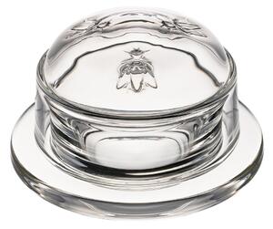 La Rochère Abeille butter dish Ø10 cm Transparent