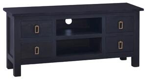 TV Cabinet Light Black Coffee 100x30x45 cm Solid Mahogany Wood