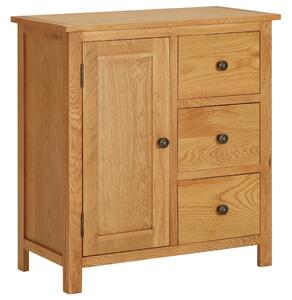 Cupboard 70x35x75 cm Solid Oak Wood