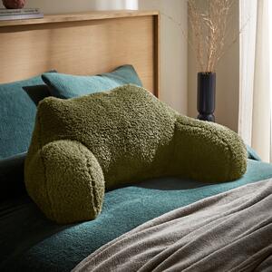 Dunelm Olive Green Teddy Bear Cuddle Cushion 59cm x 45cm x 35cm Teddy Olive