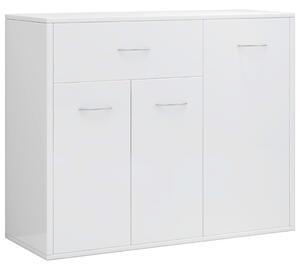 Sideboard High Gloss White 88x30x70 cm Engineered Wood