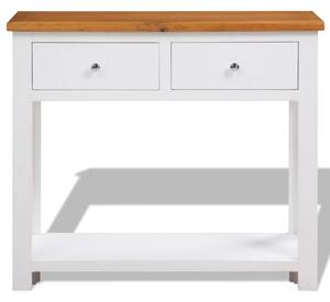 Console Table 83x30x73 cm Solid Oak Wood