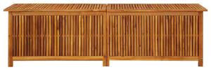 Garden Storage Box 200x50x58 cm Solid Acacia Wood