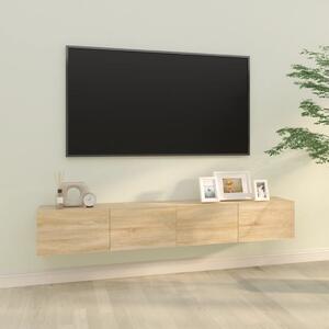 Wall TV Cabinets 2 pcs Sonoma Oak 100x30x30 cm Engineered Wood