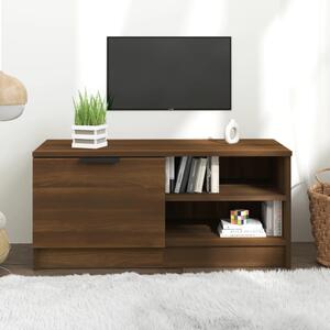 TV Cabinet Brown Oak 80x35x36.5 cm Engineered Wood
