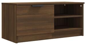 TV Cabinet Brown Oak 80x35x36.5 cm Engineered Wood