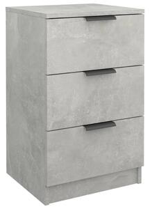 Bedside Cabinet Concrete Grey 40x36x65 cm