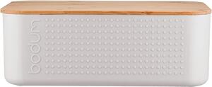 Bodum Bistro bread Box with bamboo lid White