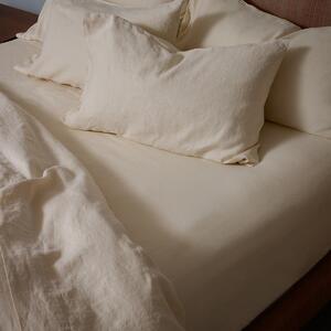 Piglet Pearl Linen Fitted Sheet Size Super King