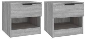 Bedside Cabinets 2 pcs Grey Sonoma Engineered Wood