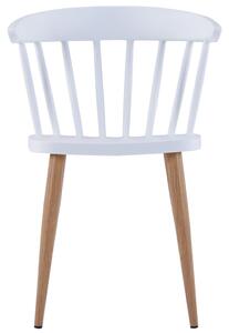 Dining Chairs 4 pcs White Plastic