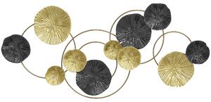 HOMCOM Metal Wall Art, Modern Hanging Wall Decor with Multi-Disc Design for Living Room