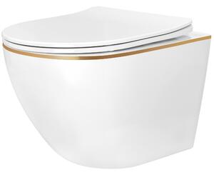 Toilet bowl Rea Carlo Mini Tornado NFQ GOLD EDGE