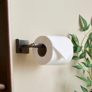 Hotel Black Chrome Toilet Roll Holder