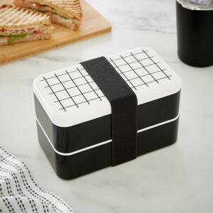 Monochrome 2 Layer Lunch Box