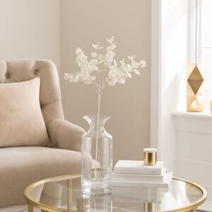 Artificial Cream Metallic Eucalyptus Stem