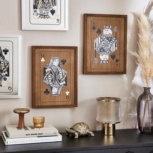 Set of 2 Wooden Playing Card Wall Art