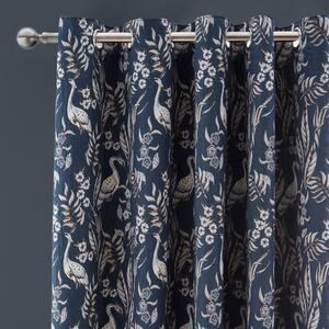 Mai Heron Blackout Eyelet Curtains
