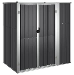 Garden Tool Shed Anthracite 161x89x161 cm Galvanised Steel