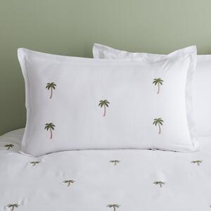 Palm Tree Embroidery Oxford Pillowcase