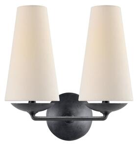 Fontaine Double Wall Light Aged Iron, Light, Double - Andrew Martin