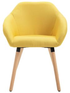 Dining Chair Yellow Fabric