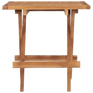 Folding Garden Table 50x50x50 cm Solid Teak Wood