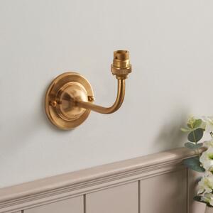 Endon 115068 Dome Arc Wall Light In Brushed Aged Brass Finish