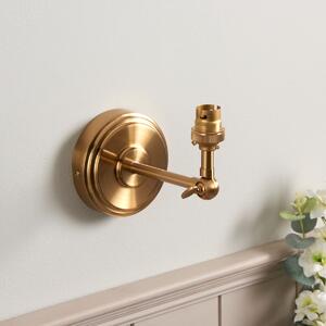 Endon 115071 Step Wing Wall Light In Brushed Aged Brass Finish