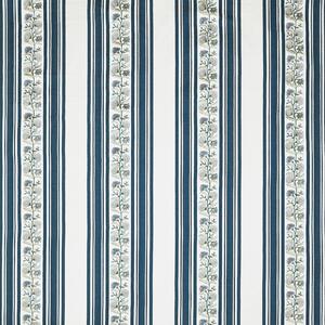 Prestigious Textiles Wyndley Embroidered Fabric Navy