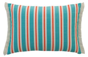 Coast Turquoise & Spritz, Hollowfibre, Cushion, 55cm x 40cm, Turquoise/Spritz - Andrew Martin Sophie Paterson Stripe