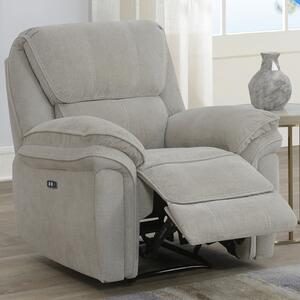 Wauchula Fabric Electric Recliner 1 Seater Sofa - Beige