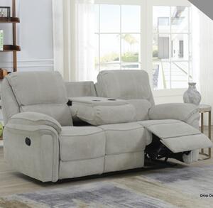 Wauchula Fabric Recliner 3 Seater Sofa - Beige