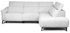 Thorndale Fabric Electric Recliner Corner Sofa Suite - Light Grey