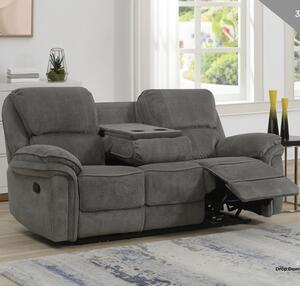 Wauchula Fabric Recliner 3 Seater Sofa - Stone