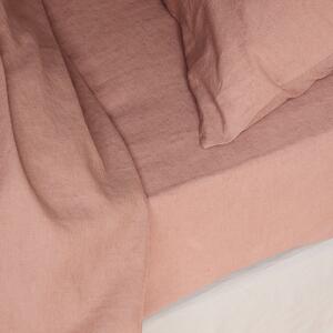 Warm Clay 100% Linen Fitted Sheet | Emperor | Piglet in Bed