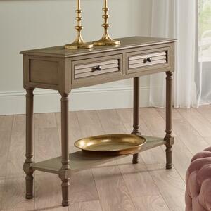 Pacific Ashwell Rectangle Console Table, Taupe Painted Pine