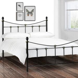 Rebecca Metal and Gold Bed Frame