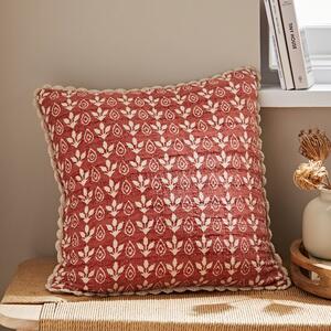 Matalasse Block Print Cotton Square Cushion Cover