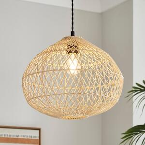 Maeve Boho Rattan Easy Fit Pendant Shade