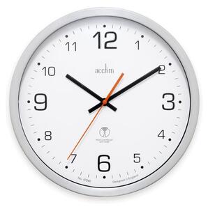 Acctim Atomik Silver Wall Clock