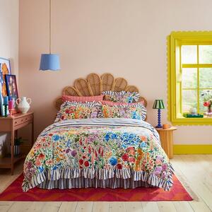 Sophie Robinson Sunshine Flowers 100% Cotton Duvet Cover & Pillowcase Set