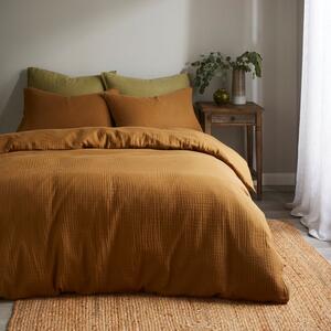 Cotton Muslin Woven Duvet Cover & Pillowcase Set