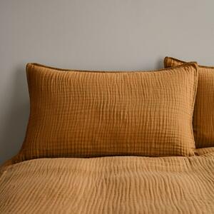 Cotton Muslin Woven Standard Pillowcase Pair