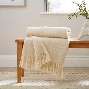 Brushed Boucle Throw Blanket