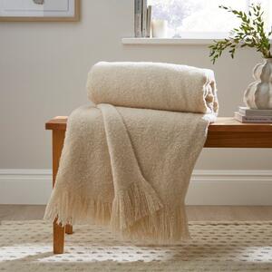 Brushed Boucle Throw Blanket