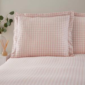 Portloe Gingham Woven Cotton Continental Pillowcase