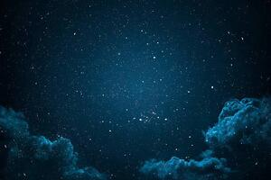 Art Photography Night sky with stars and clouds., michal-rojek, (40 x 26.7 cm)