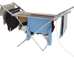 Our House Heated Airer with Wings White