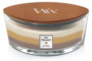 Woodwick Cafe Sweets Ellipse Trilogy Candle Natural
